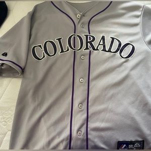 Majestic Colorado Rockies Troy Tulowitzki #2 Jersey Size Large